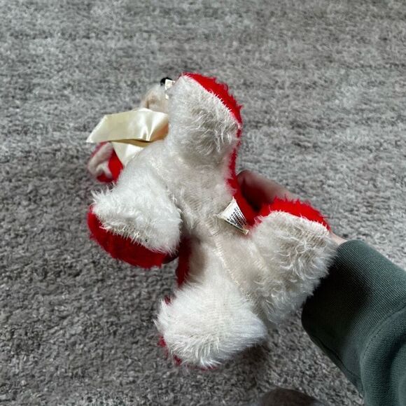 Commonwealth of Pennsylvania Red White Plush Puppy Stuffed Animal VTG 50s 7" - Picture 5 of 9